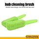 Double-Headed Hub Cleaning Brush – Efficient Dual-Head Design, One Brush Two Uses for Deep Cleaning of Car Hubs